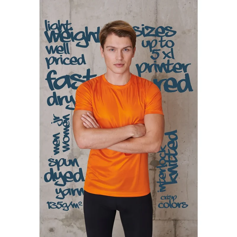 Printer Red Run T-Shirt Heren 2264023