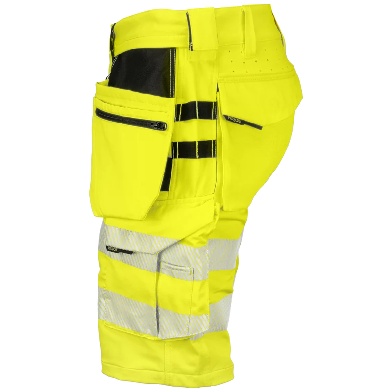 Projob Workwear 6575 Signalisatie Stretchshort Met Spijkerzakken EN ISO 20471 Klasse 2 646575