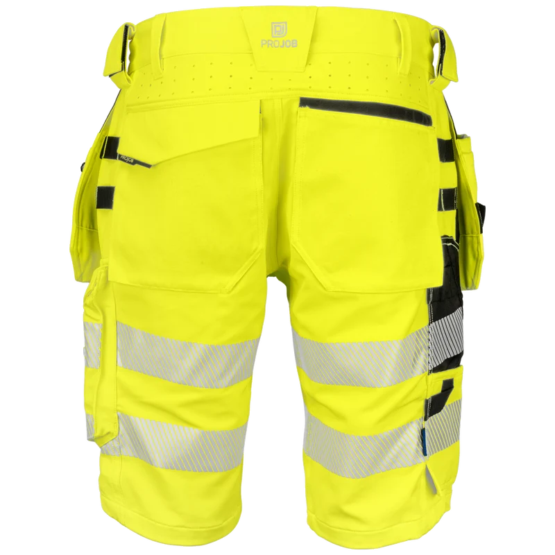 Projob Workwear 6575 Signalisatie Stretchshort Met Spijkerzakken EN ISO 20471 Klasse 2 646575