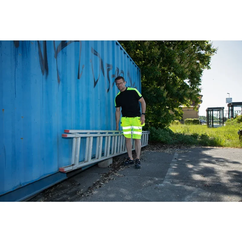 Projob Workwear 6575 Signalisatie Stretchshort Met Spijkerzakken EN ISO 20471 Klasse 2 646575