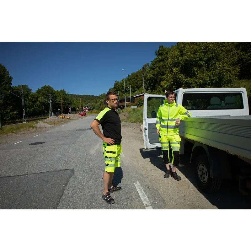 Projob Workwear 6575 Signalisatie Stretchshort Met Spijkerzakken EN ISO 20471 Klasse 2 646575
