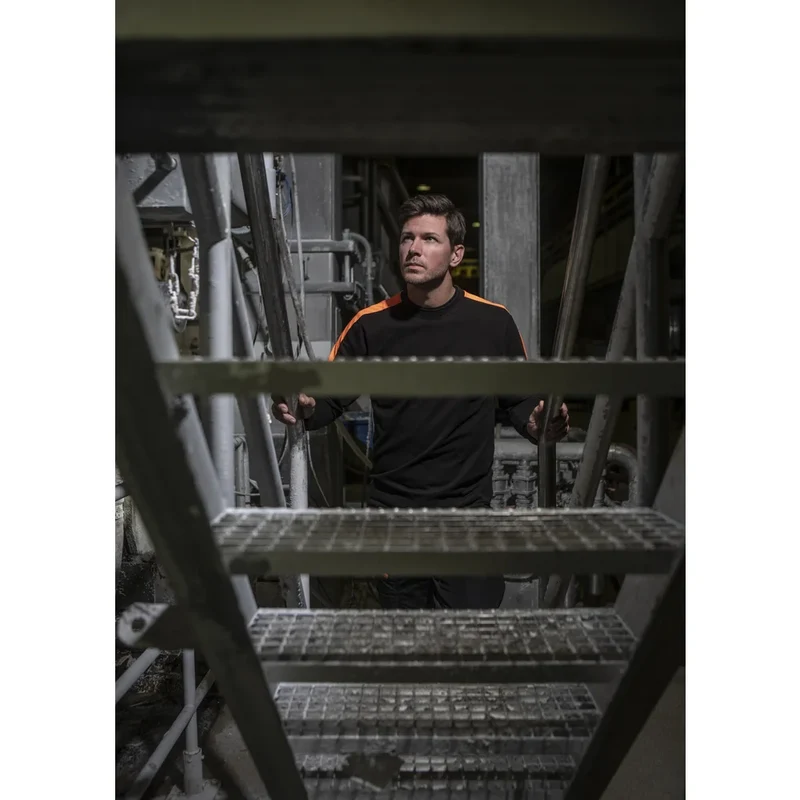 Projob Workwear 2020 T-Shirt Lange Mouwen Met Fluo Inzetstukken 642020