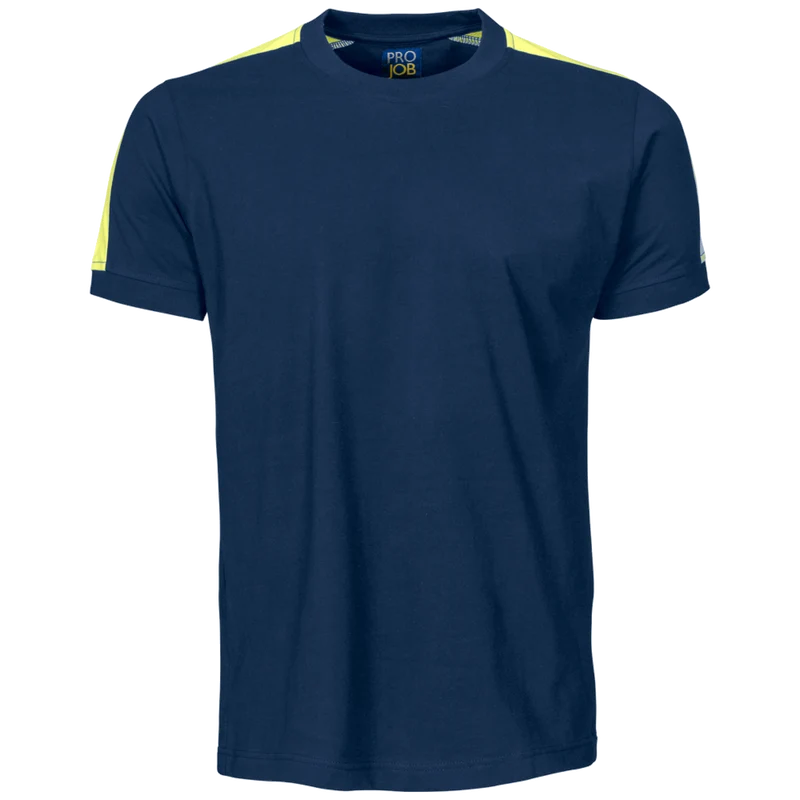 Projob Workwear 2019 T-Shirt Met Fluo Inzetstukken 642019