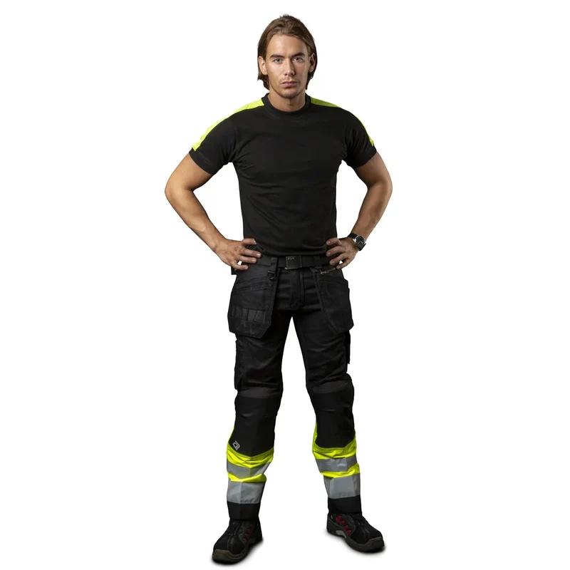 Projob Workwear 2019 T-Shirt Met Fluo Inzetstukken 642019
