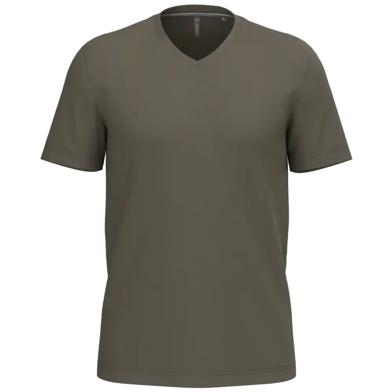 Kariban T-shirt V-hals korte mouwen K357