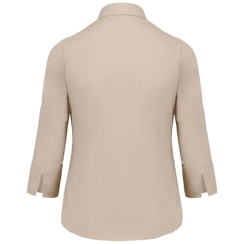 Kariban Blouse in onderhoudsvriendelijk polykatoen-popeline 3/4-mouwen dames K558