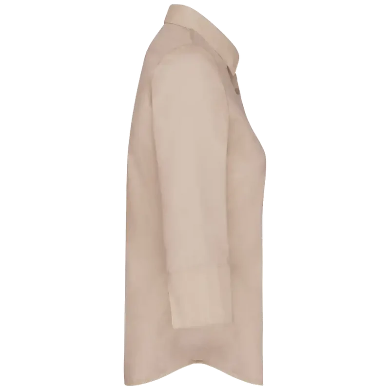 Kariban Blouse in onderhoudsvriendelijk polykatoen-popeline 3/4-mouwen dames K558