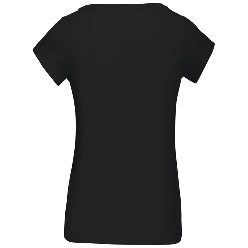 Kariban Dames-t-shirt korte mouwen met boothals K384
