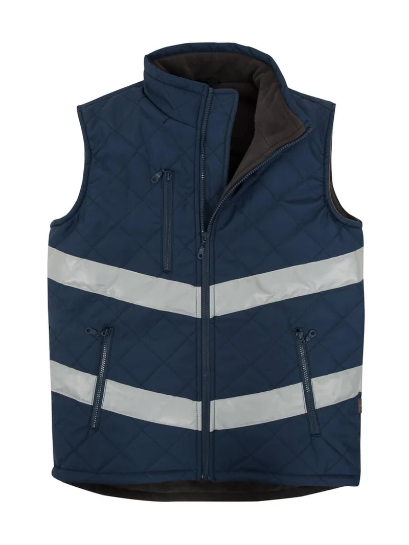 Weste Mit Reflektorstreifen / ISM 4311 Marineblau