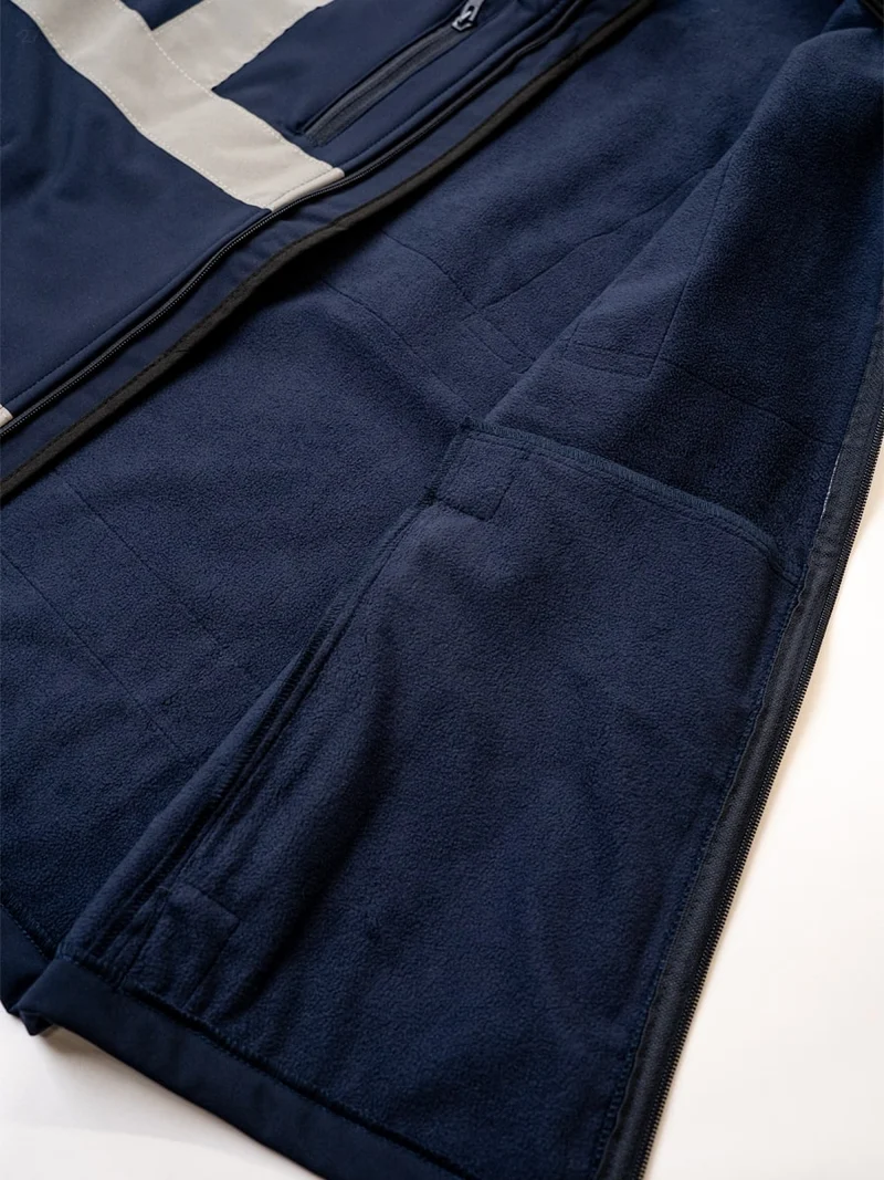Softshellweste Mit Reflektorstreifen / ISM 4310 Marineblau