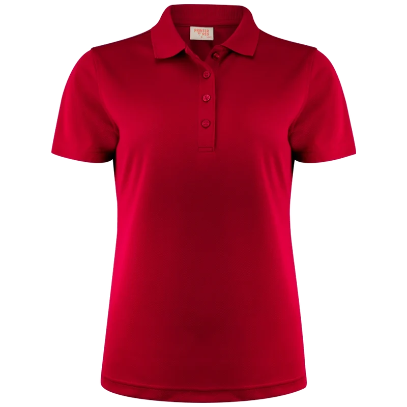 Printer Red Smash Polo Dames 2265029