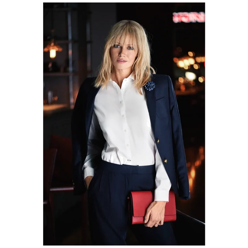 James Harvest & Frost Black Bow 60 Dames Blouse 2906003