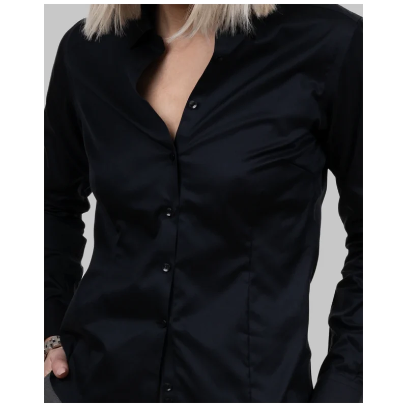 James Harvest & Frost Black Bow 60 Dames Blouse 2906003