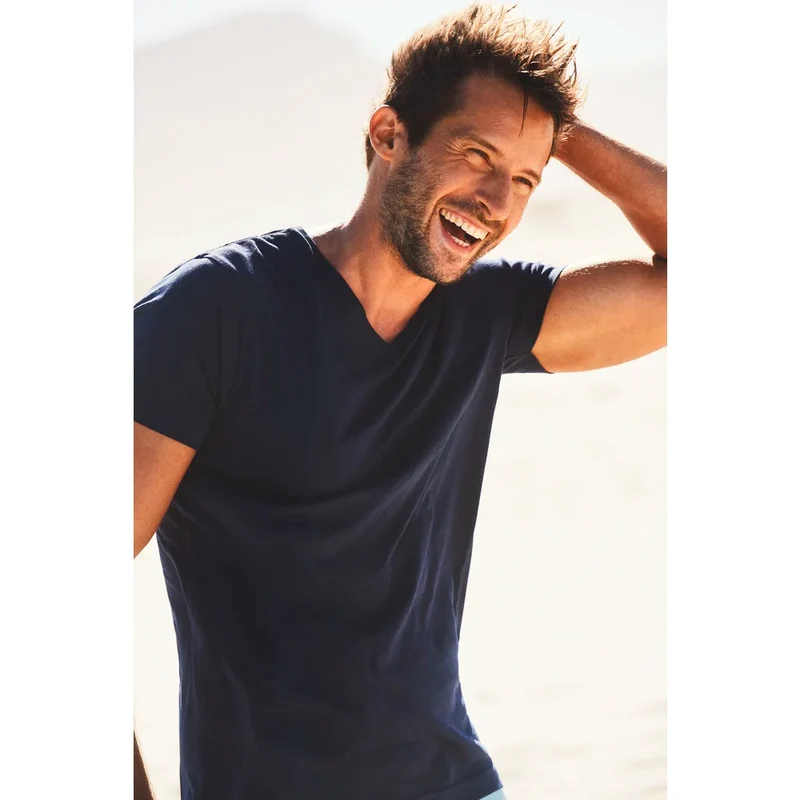 Printer Essentials Heavy V-neck T-Shirt Heren 2264024