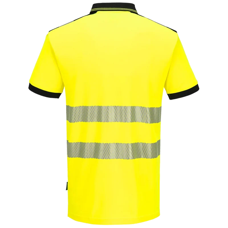 Portwest PW3 Hi-Vis Katoen comfort Poloshirt Korte Mouw KL.2 PW317