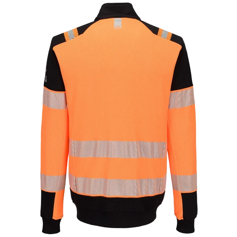 Portwest PW3 Modaflame gebreid Hi-Vis FR sweatshirt met rits FR756
