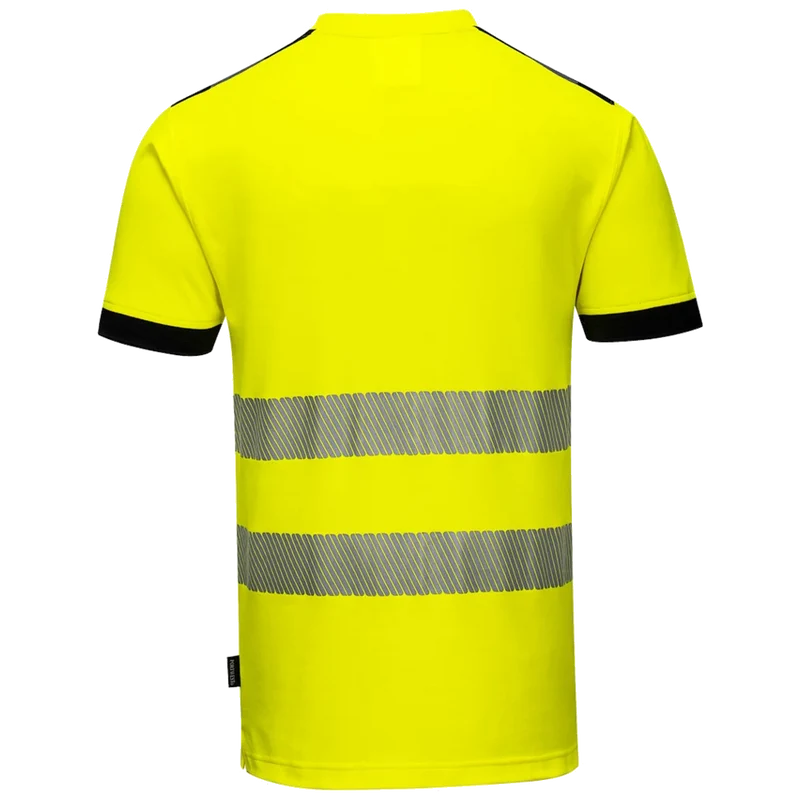 Portwest PW3 Hi-Vis Katoen Comfort T-Shirt Korte Mouw KL.2 PW318