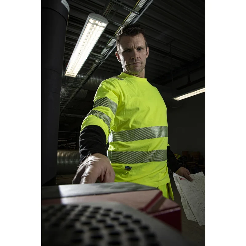 Projob Workwear 6014 Signalisatiet-Shirt Lange Mouwen EN ISO 20471 Klasse 3 646014