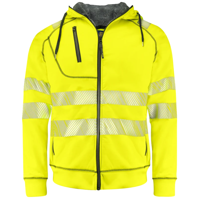 Projob Workwear 6130 Signalisatiehoodie Gevoerd EN ISO 20471 Klasse 3/2 646130