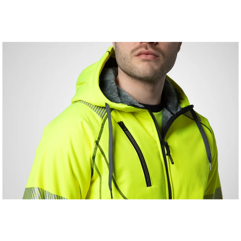Projob Workwear 6130 Signalisatiehoodie Gevoerd EN ISO 20471 Klasse 3/2 646130