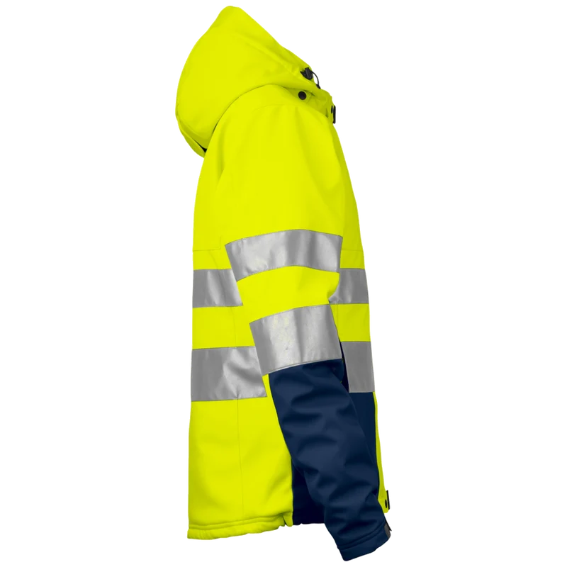 Projob Workwear 6424 Gevoerde Signalisatiesoftshell EN ISO 20471 Klasse 3 Dames 646424