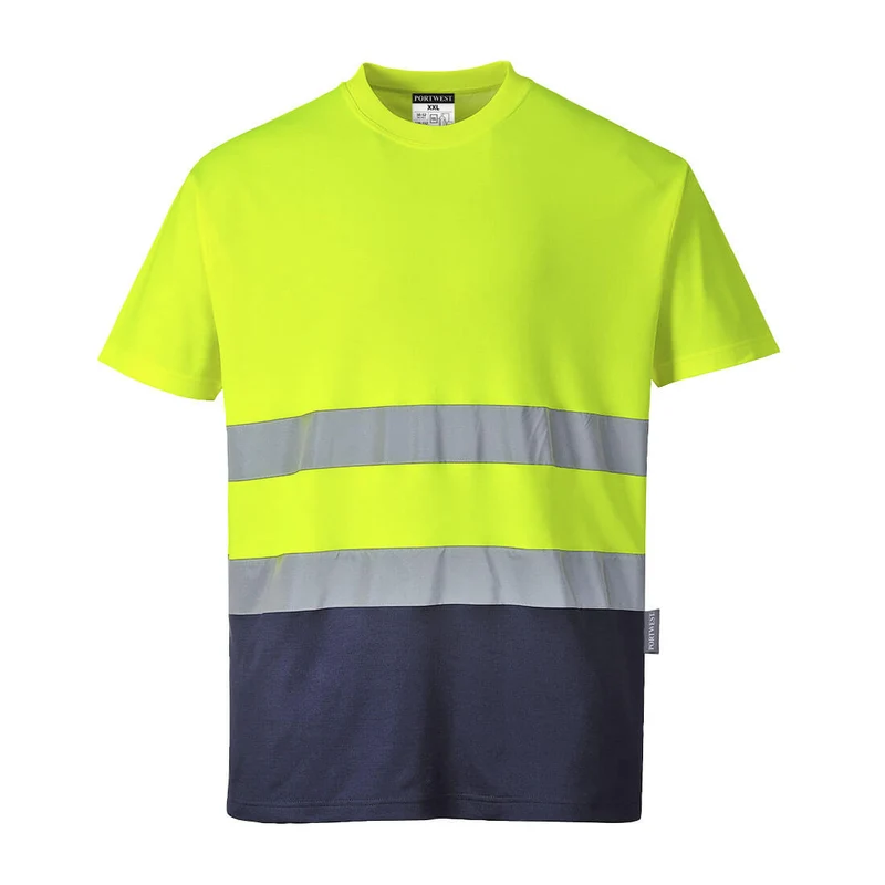 S173 - Zweifarbiges Baumwoll-Comfort-T-Shirt / PW S173-01