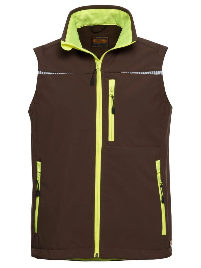 Softshell Sportweste / ISM 0045 Braun