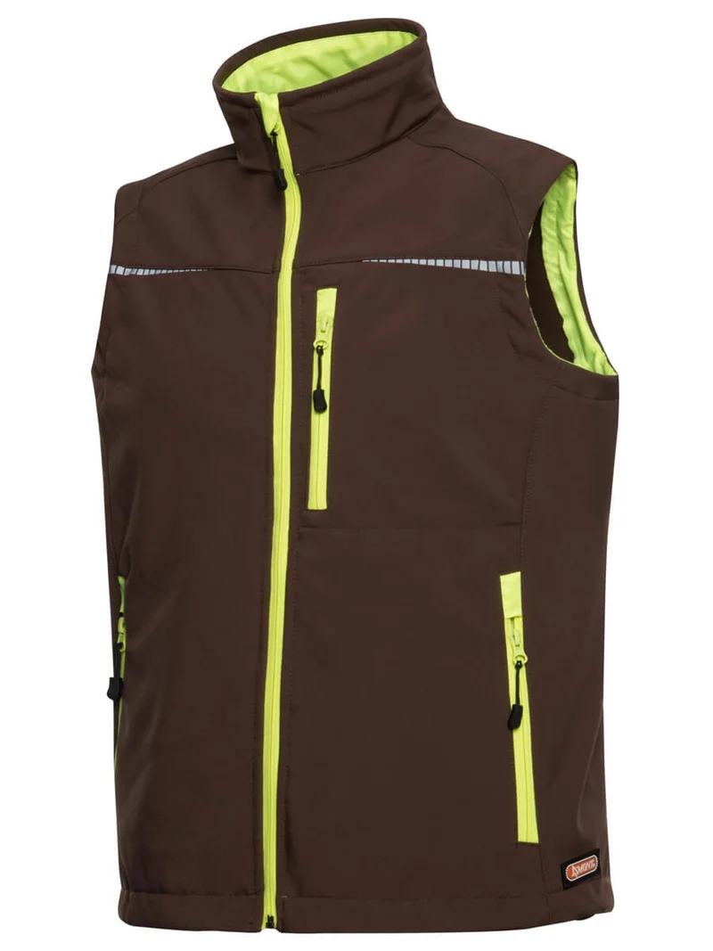 Softshell Sportweste / ISM 0045 Braun