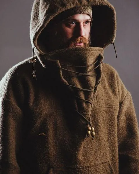 Herren Outdoor-Anorak | Winddicht & wasserabweisend | Robuste Wollmischung | Winterjacke für Outdoor