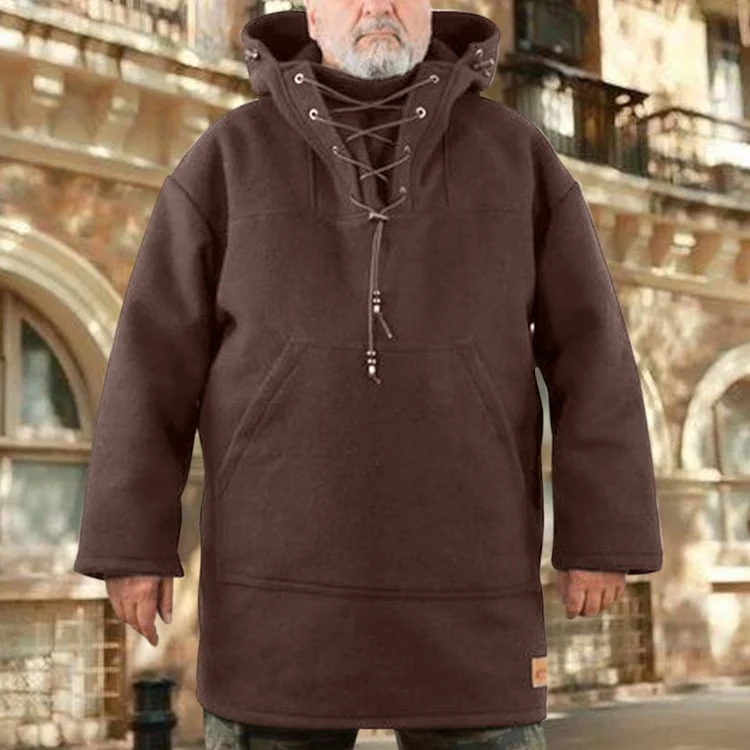Herren Outdoor-Anorak | Winddicht & wasserabweisend | Robuste Wollmischung | Winterjacke für Outdoor