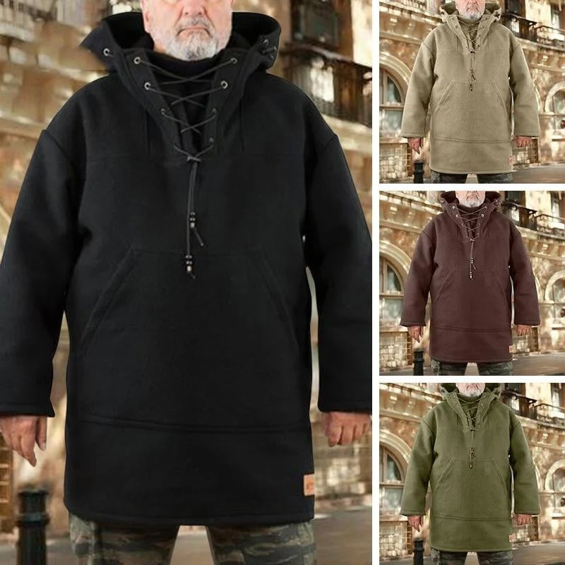 Herren Outdoor-Anorak | Winddicht & wasserabweisend | Robuste Wollmischung | Winterjacke für Outdoor