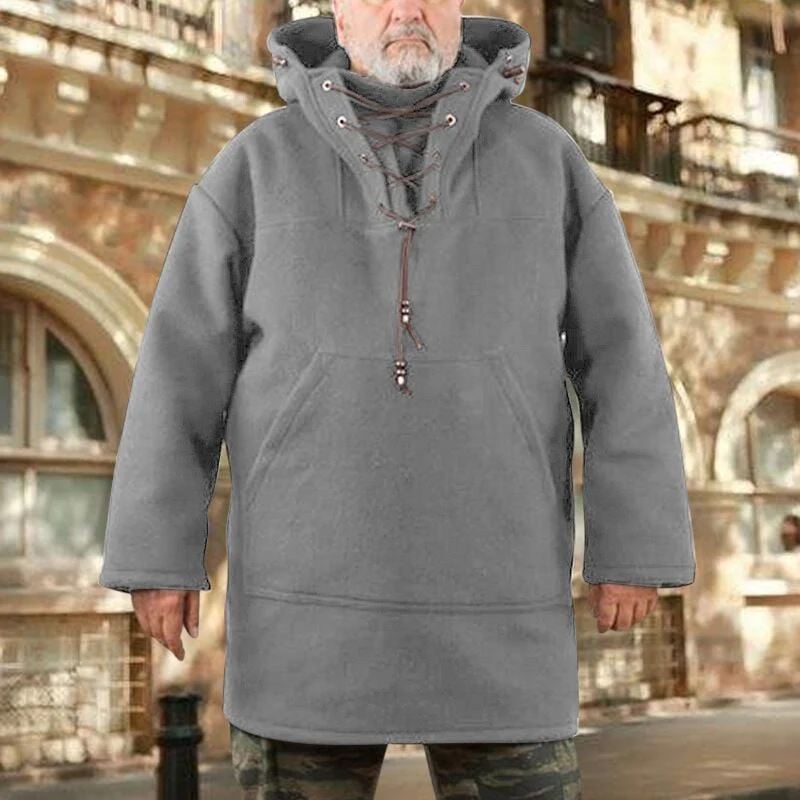 Herren Outdoor-Anorak | Winddicht & wasserabweisend | Robuste Wollmischung | Winterjacke für Outdoor