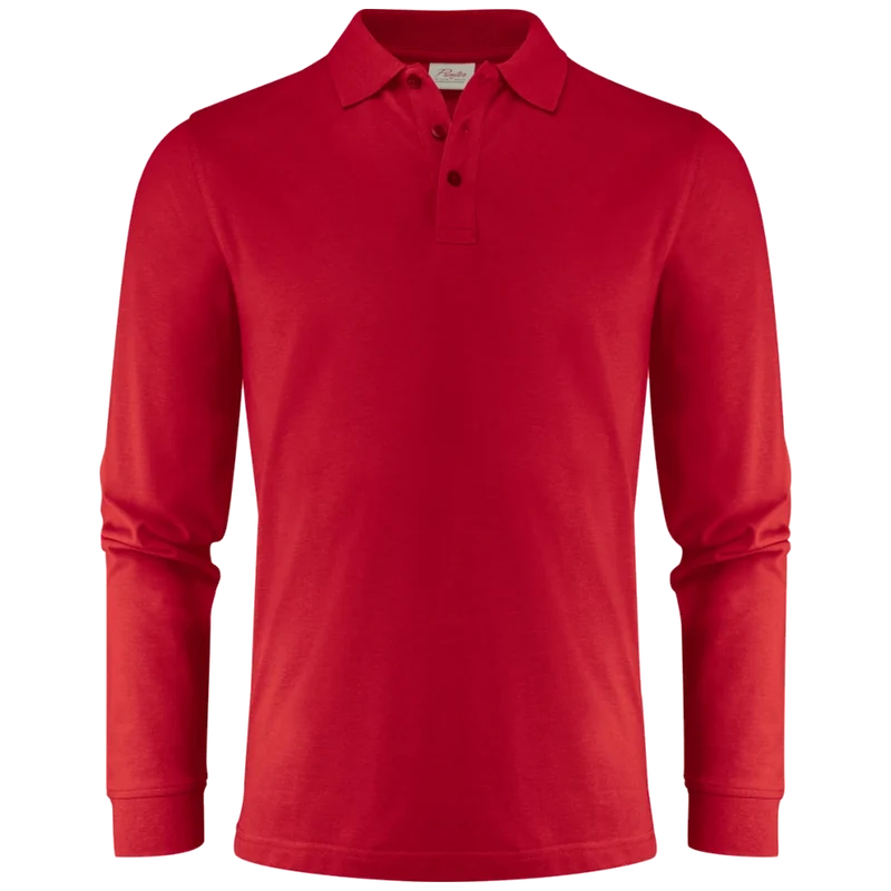 Printer Essentials Surf Pro L/S Polo Pique Heren 2265026