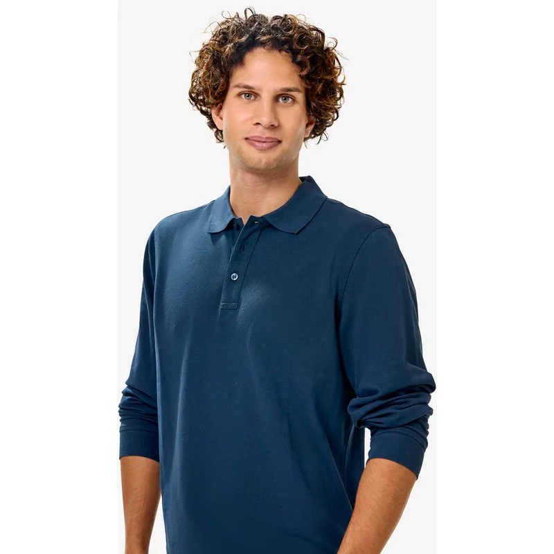 Printer Essentials Surf Pro L/S Polo Pique Heren 2265026