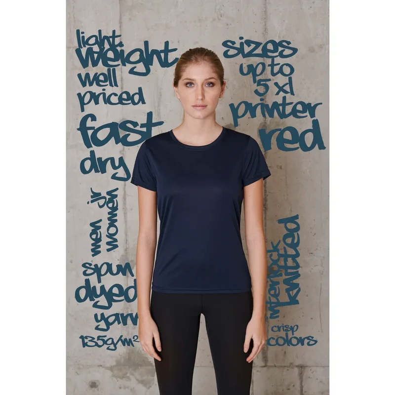 Printer Red Run T-Shirt Dames 2264026