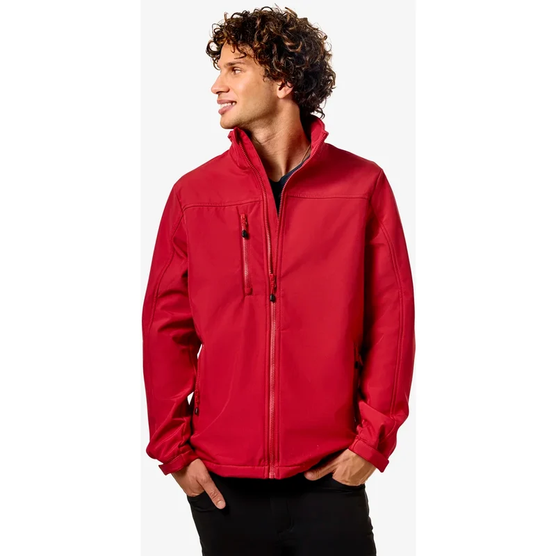 Printer Red Airwalk Softshell Jas Heren 2261073