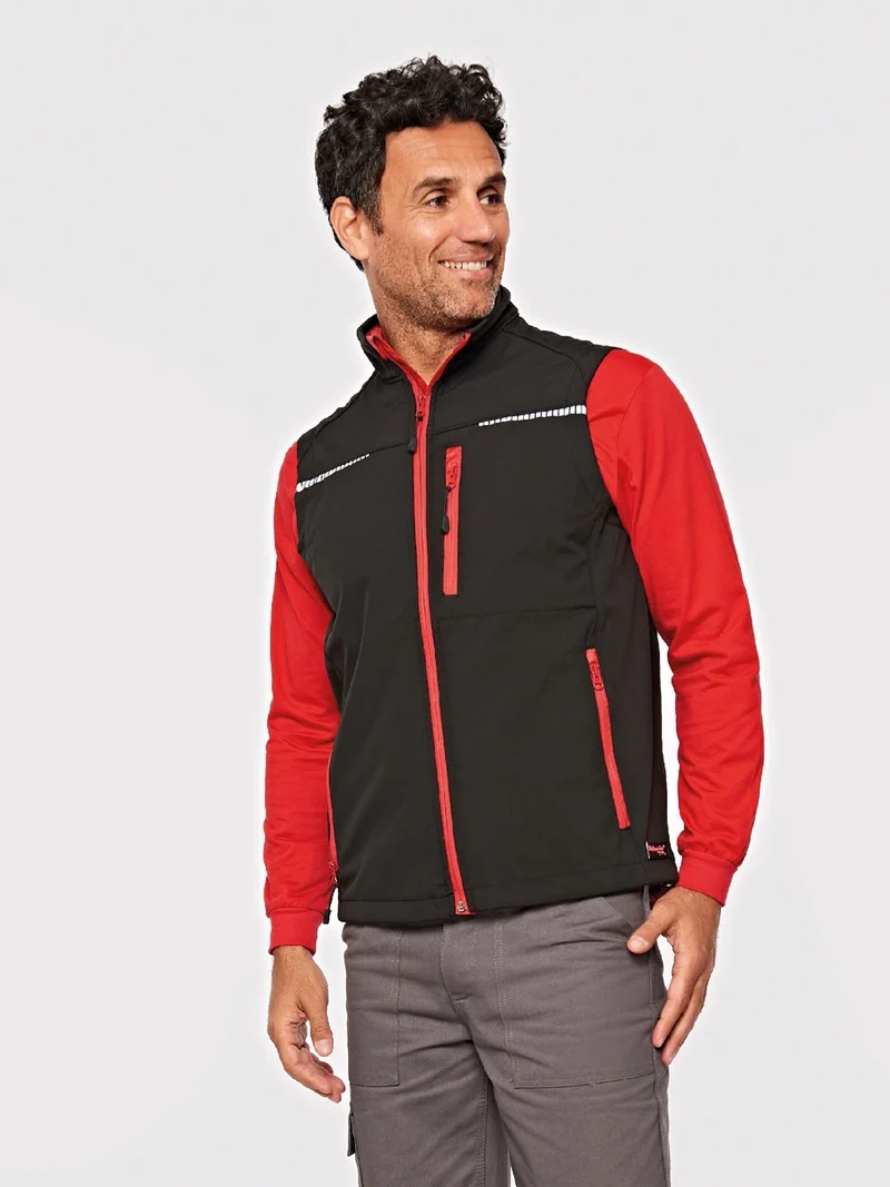 Softshell Sportweste / ISM 0045 Schwarz