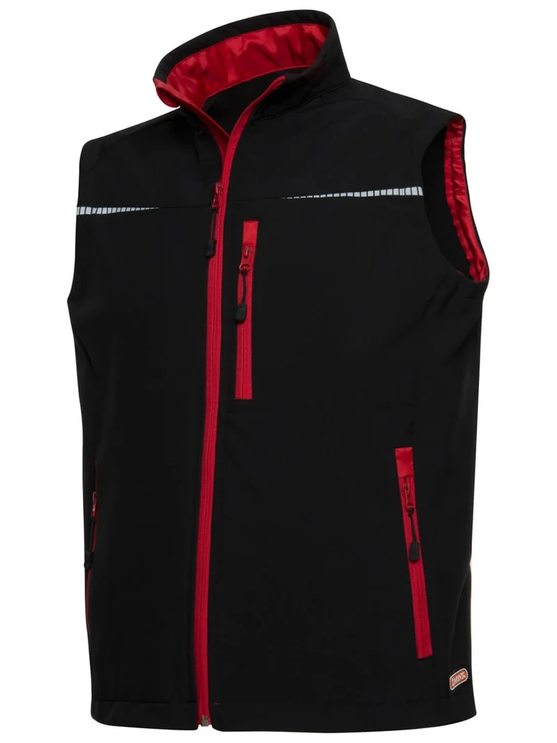 Softshell Sportweste / ISM 0045 Schwarz