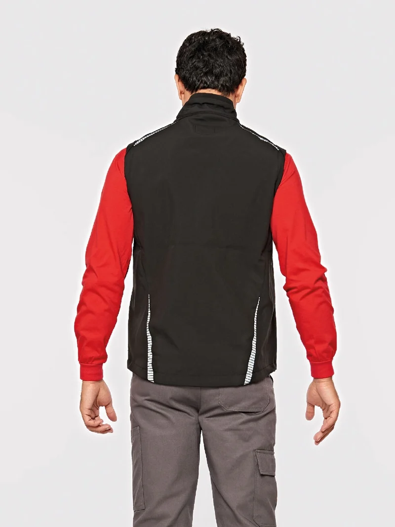 Softshell Sportweste / ISM 0045 Schwarz