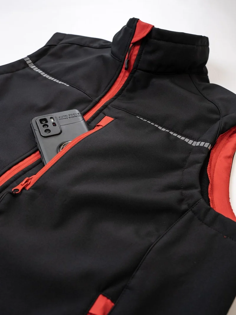 Softshell Sportweste / ISM 0045 Schwarz