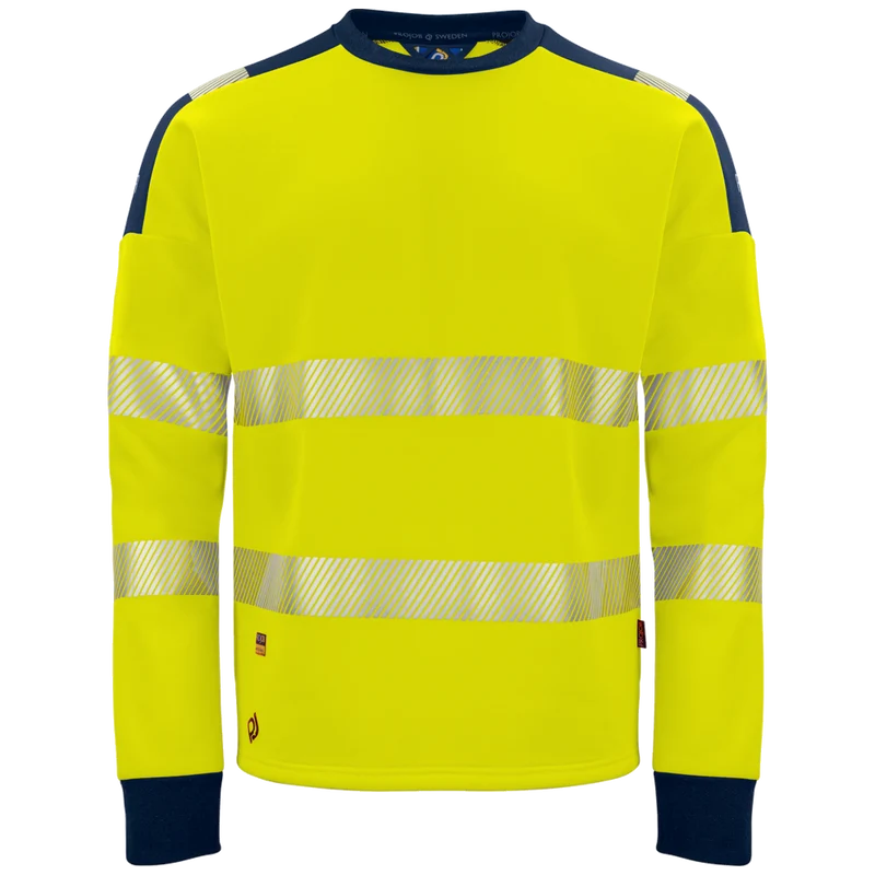 Projob Workwear 6108 Signalisatiesweater Ronde Hals EN ISO 20471 Klasse 3 646108