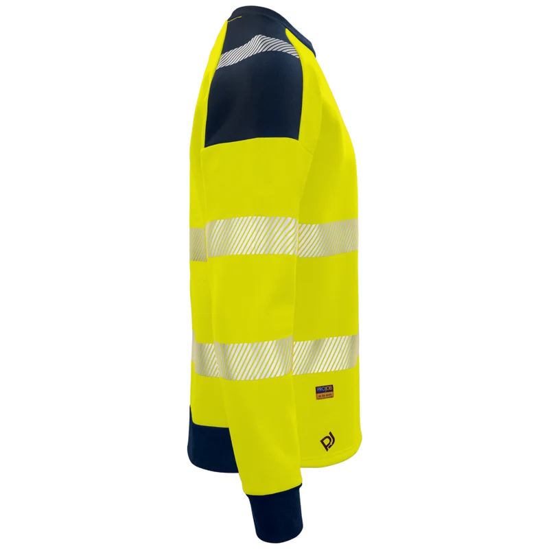 Projob Workwear 6108 Signalisatiesweater Ronde Hals EN ISO 20471 Klasse 3 646108