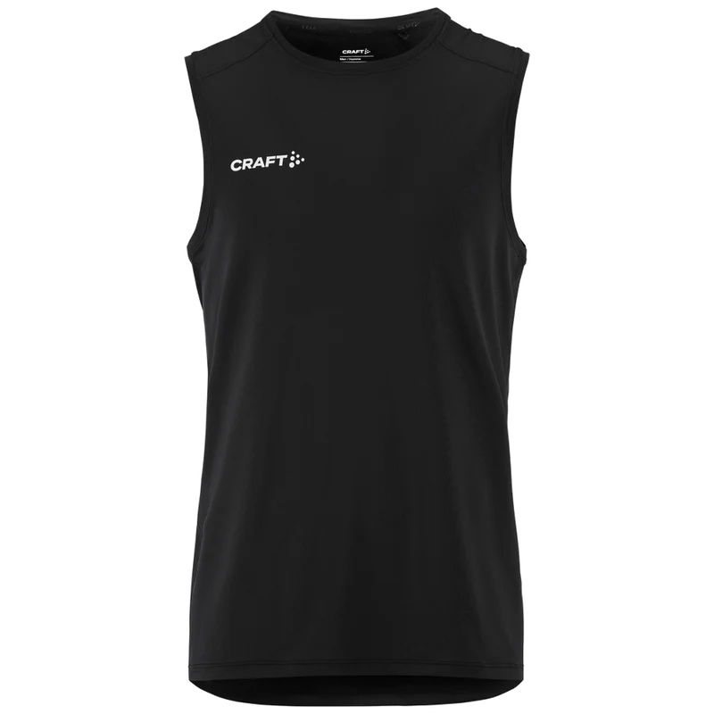 Craft Ability zip sl mouwloze tee Heren C17534