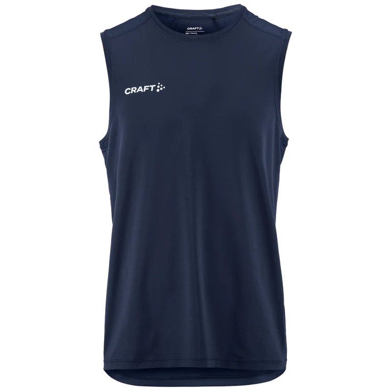 Craft Ability zip sl mouwloze tee Heren C17534
