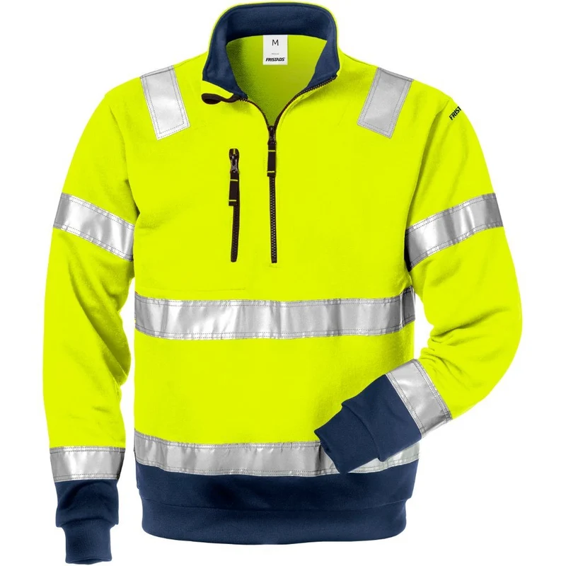 Fristads High vis sweatshirt korte rits CL.3 728 SHV 100134