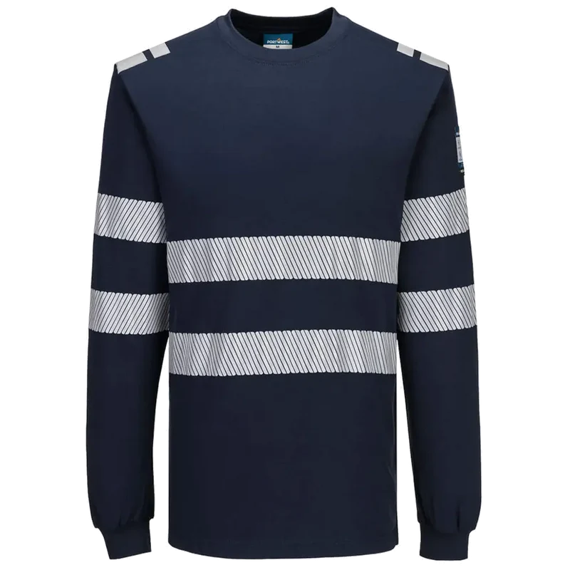 Portwest PW3 Modaflame gebreid Hi-Vis FR T-shirt met lange mouwen FR732