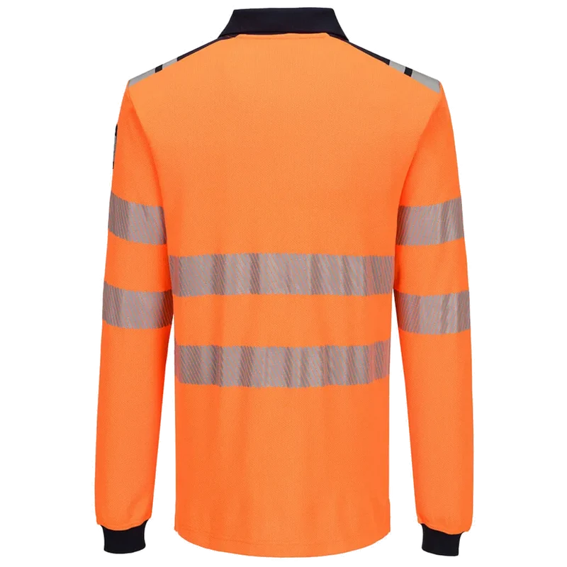 Portwest PW3 Modaflame Knit HVO Vlamvertragend Poloshirt met lange mouw FR734