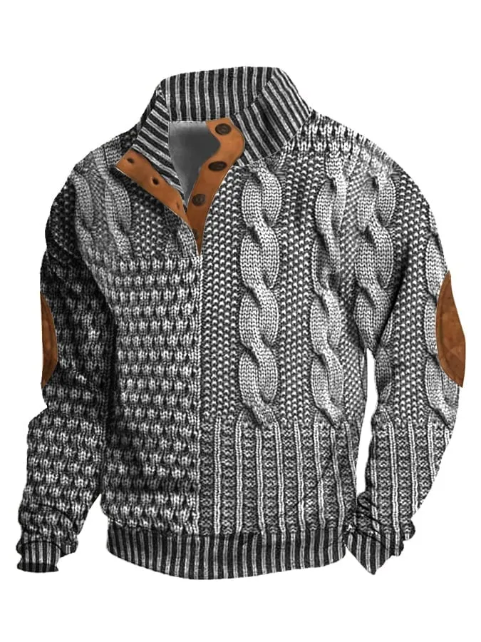 Lukas™ Lässiger Strukturierten Pullover