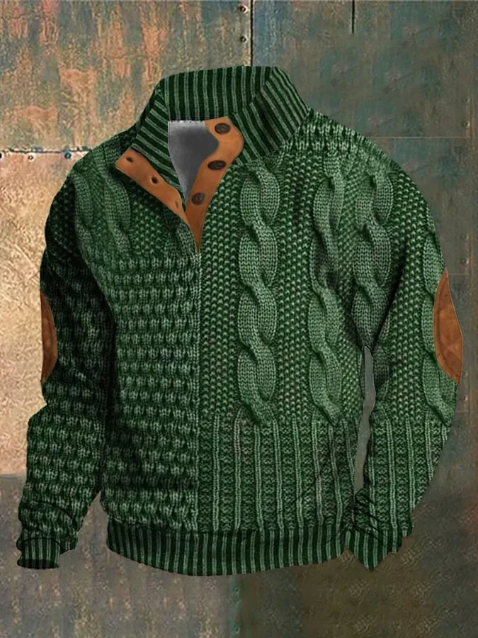 Lukas™ Lässiger Strukturierten Pullover