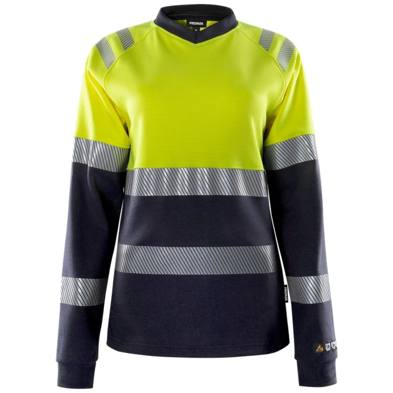 Fristads Flamestat high vis dames t-shirt met lange mouwen klasse 1 7108 TFL 133269